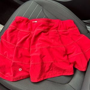 Red Lululemon Skirt